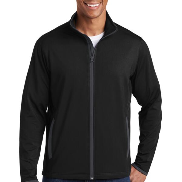 Sport Wick ® Stretch Contrast Full Zip Jacket Thumbnail